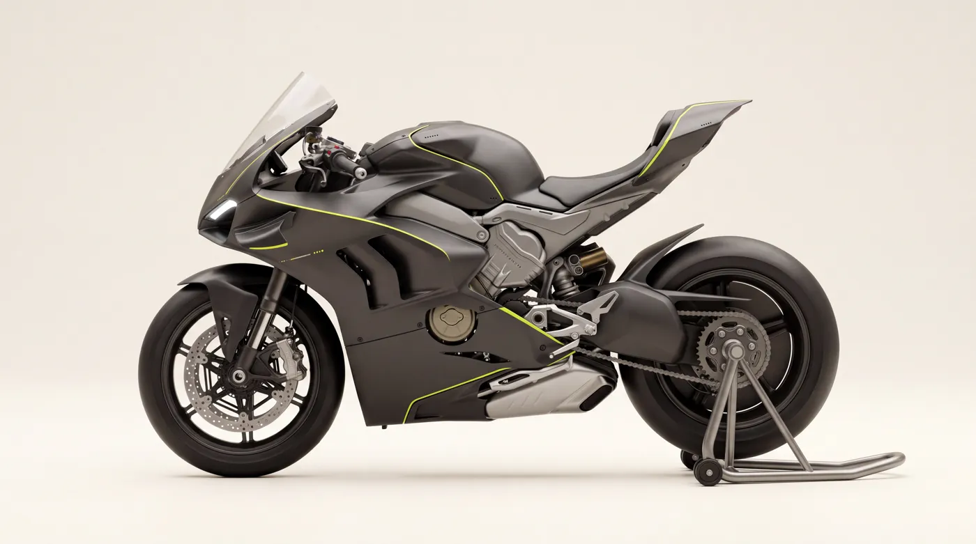 APEX hypersport in exact side profile on a bone-white studio background